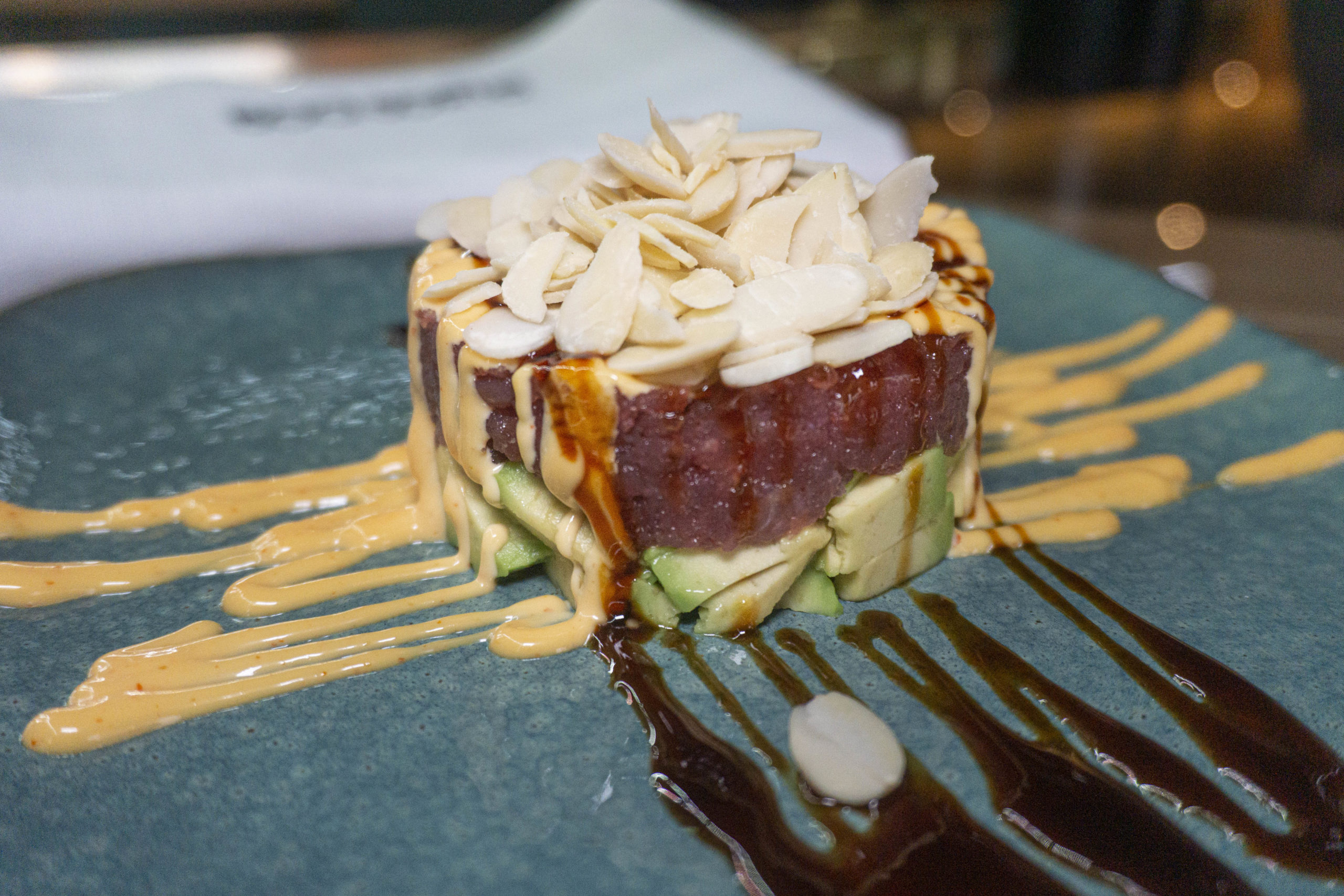 TUNA AND ALMOND TARTARE